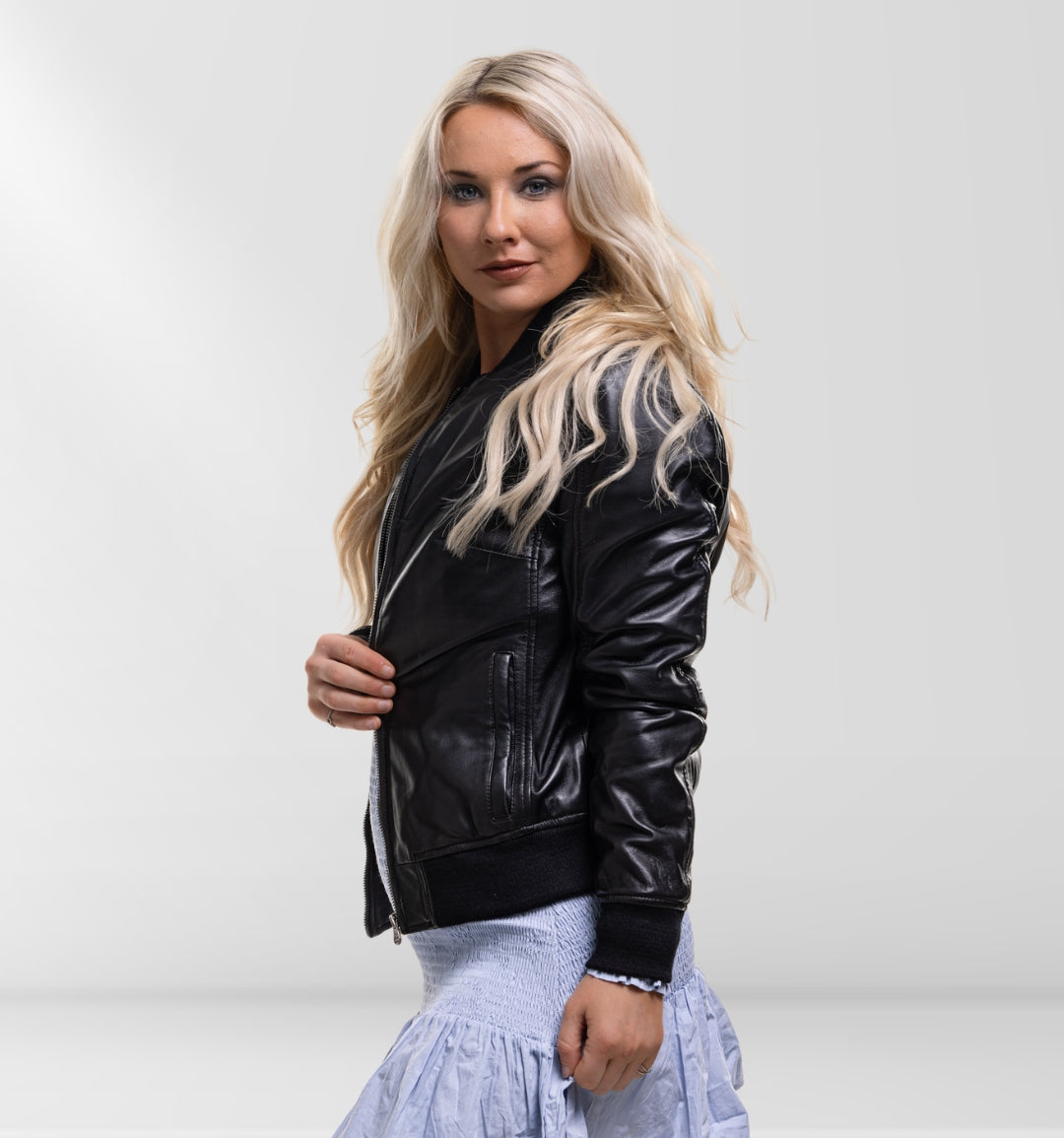 Zovell - Lambskin Jacket - Black Bomber