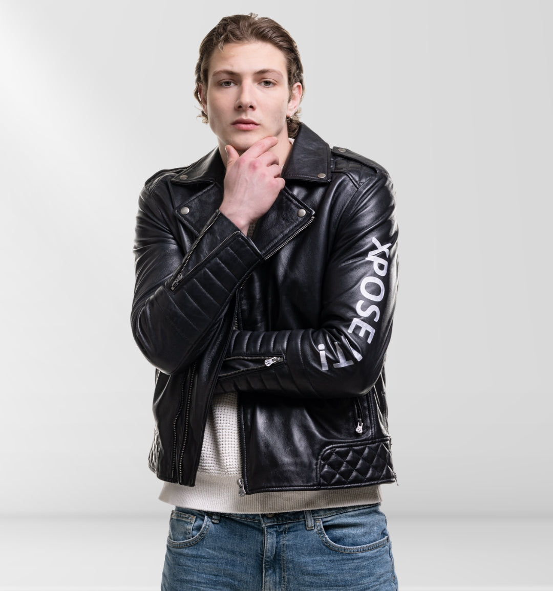 Nightray - Nappa Jacket - Black Biker