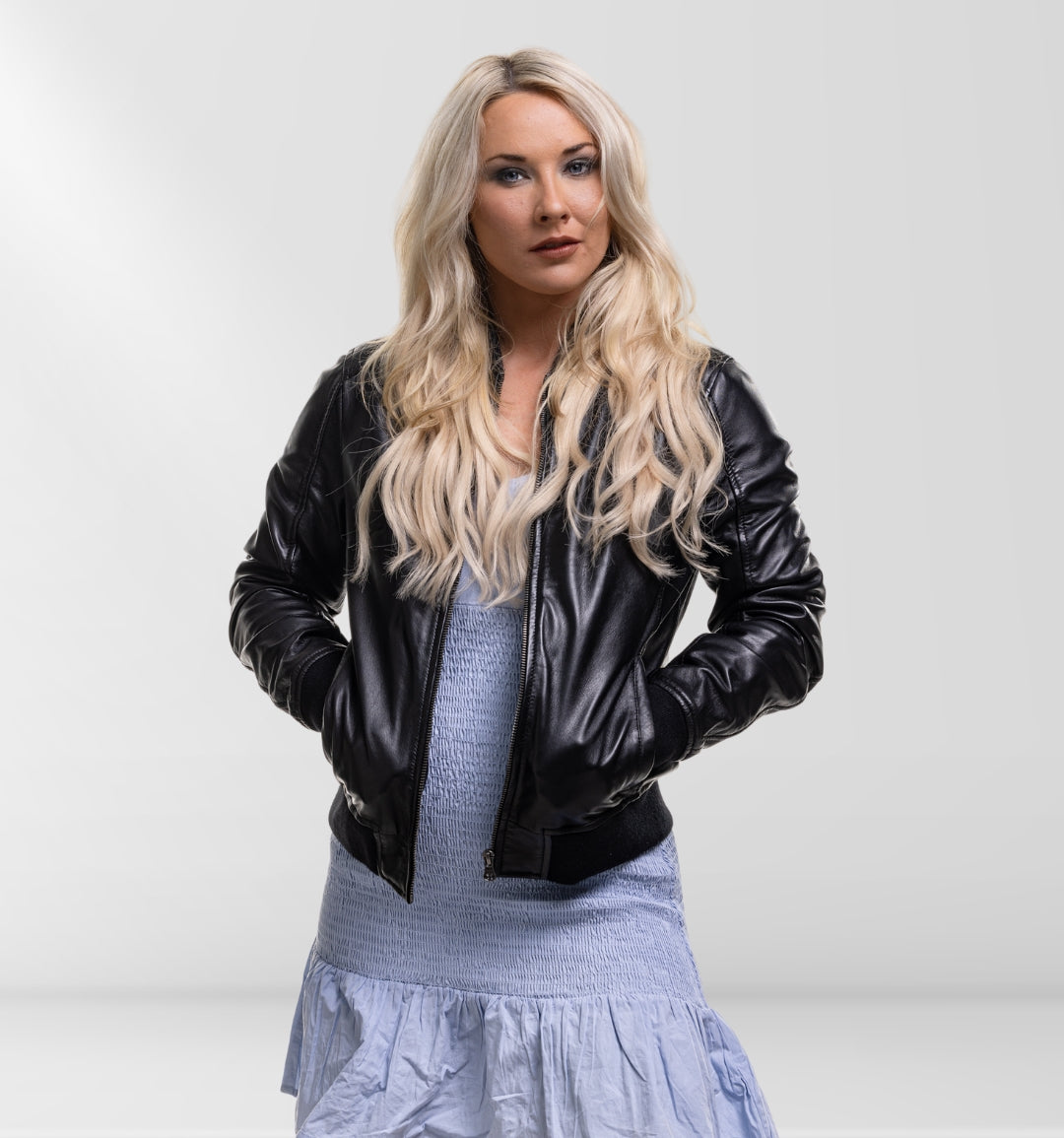 Zovell - Lambskin Jacket - Black Bomber