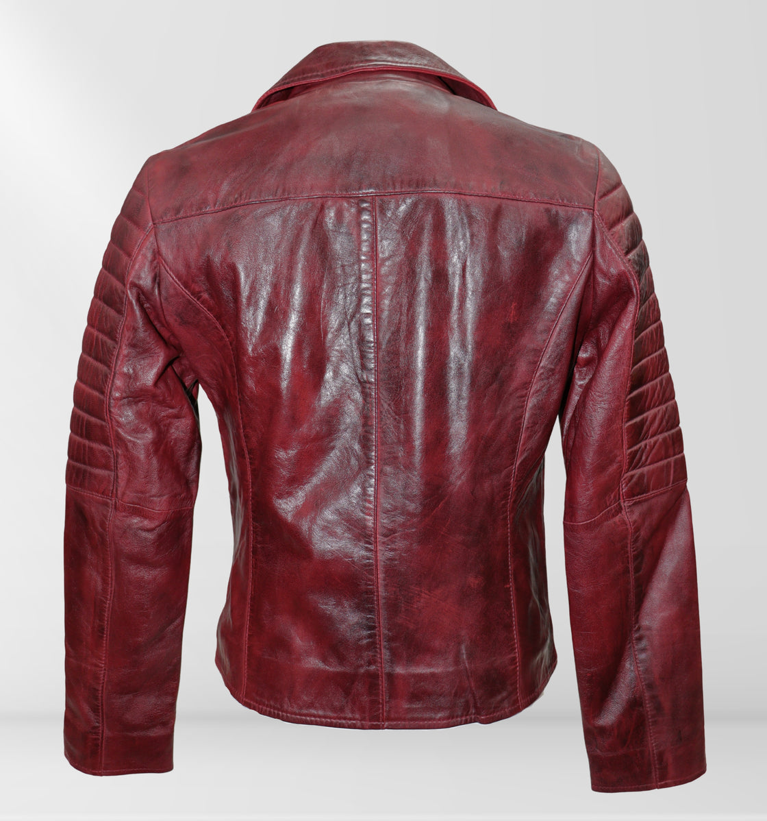 Bellavero – Leather Jacket – Biker Burgundy