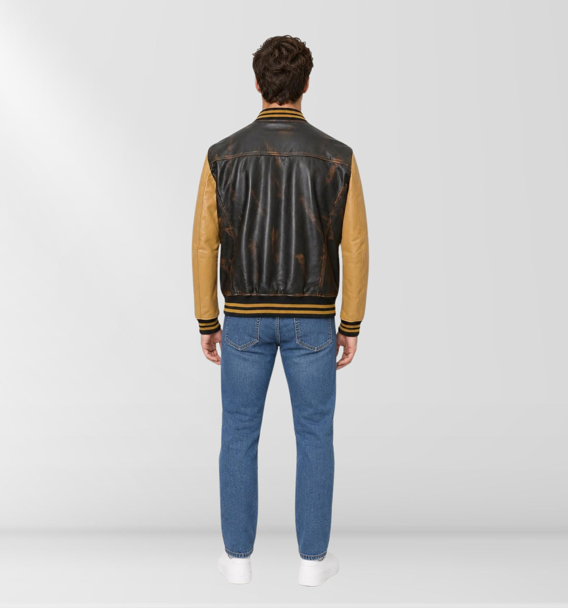 Vetranera – Stone Washed Cowhide – Black Bomber