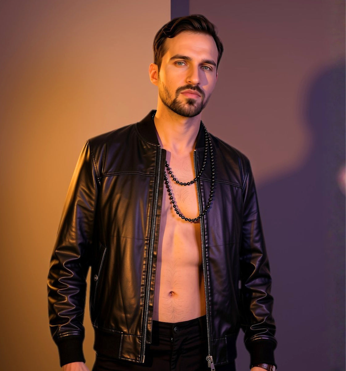 Novera - Nappa Leather - Black Bomber