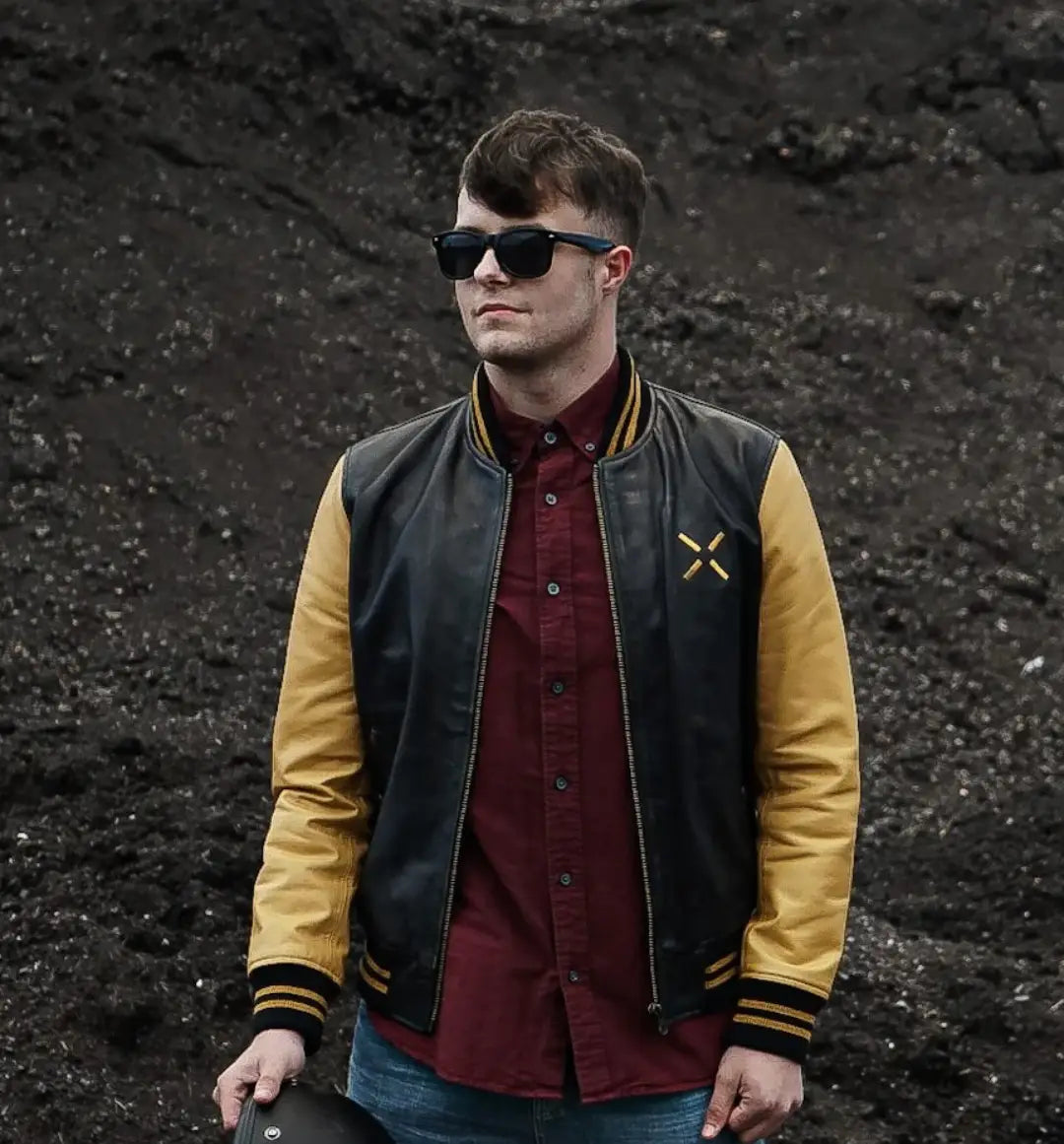 Bomber Jacket- Black and Yellow