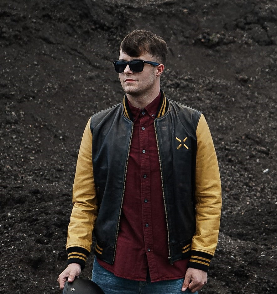 Bomber Jacket- Black and Yellow