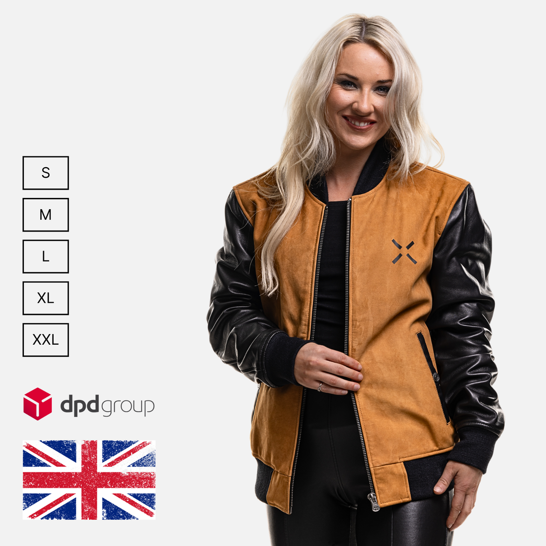 Bomber Jacket-Nuback and Black